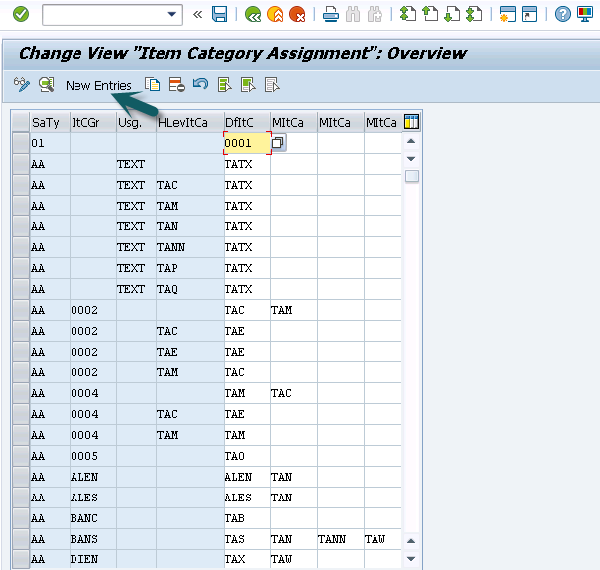 change account assignment group in sales order
